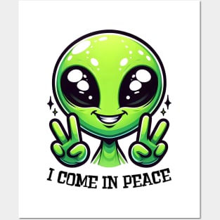 I Come In Peace Alien Posters and Art